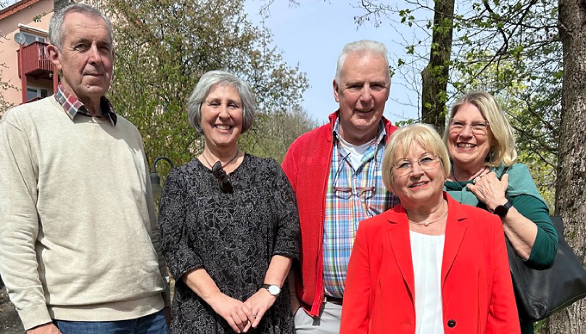 v. l. n. r. Josef Hyhs, Maria Ramos, Heinz Löbert, Dorothea Keicher, Cornelia Abrahamsberg, Astrid Hasche fehlt auf dem Bild.